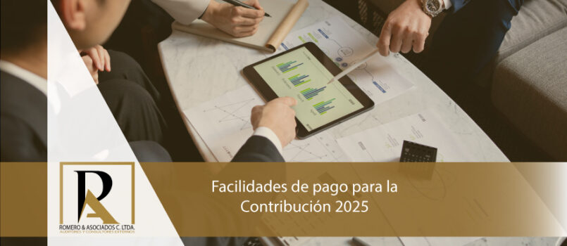 facilidades de pago para la Contribución 2025