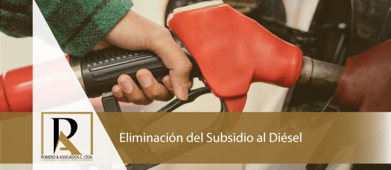 Eliminación del subsidio al diésel